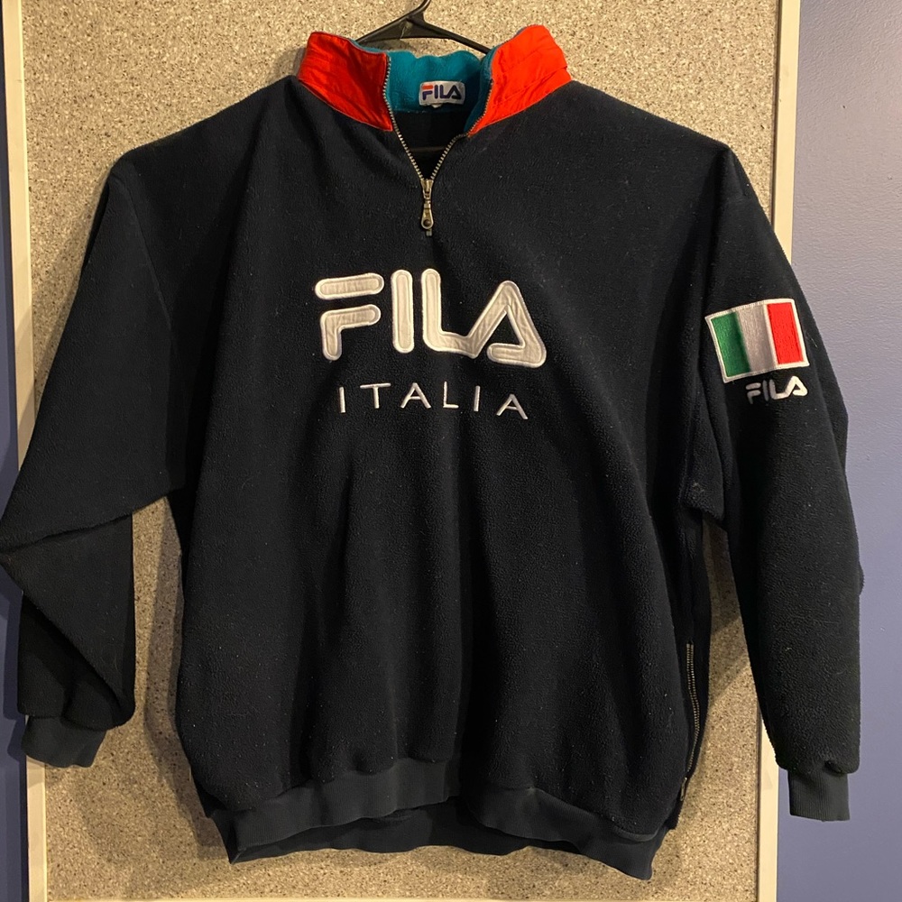 Fila Fleece Quarter-zip w/ Parachute Hood